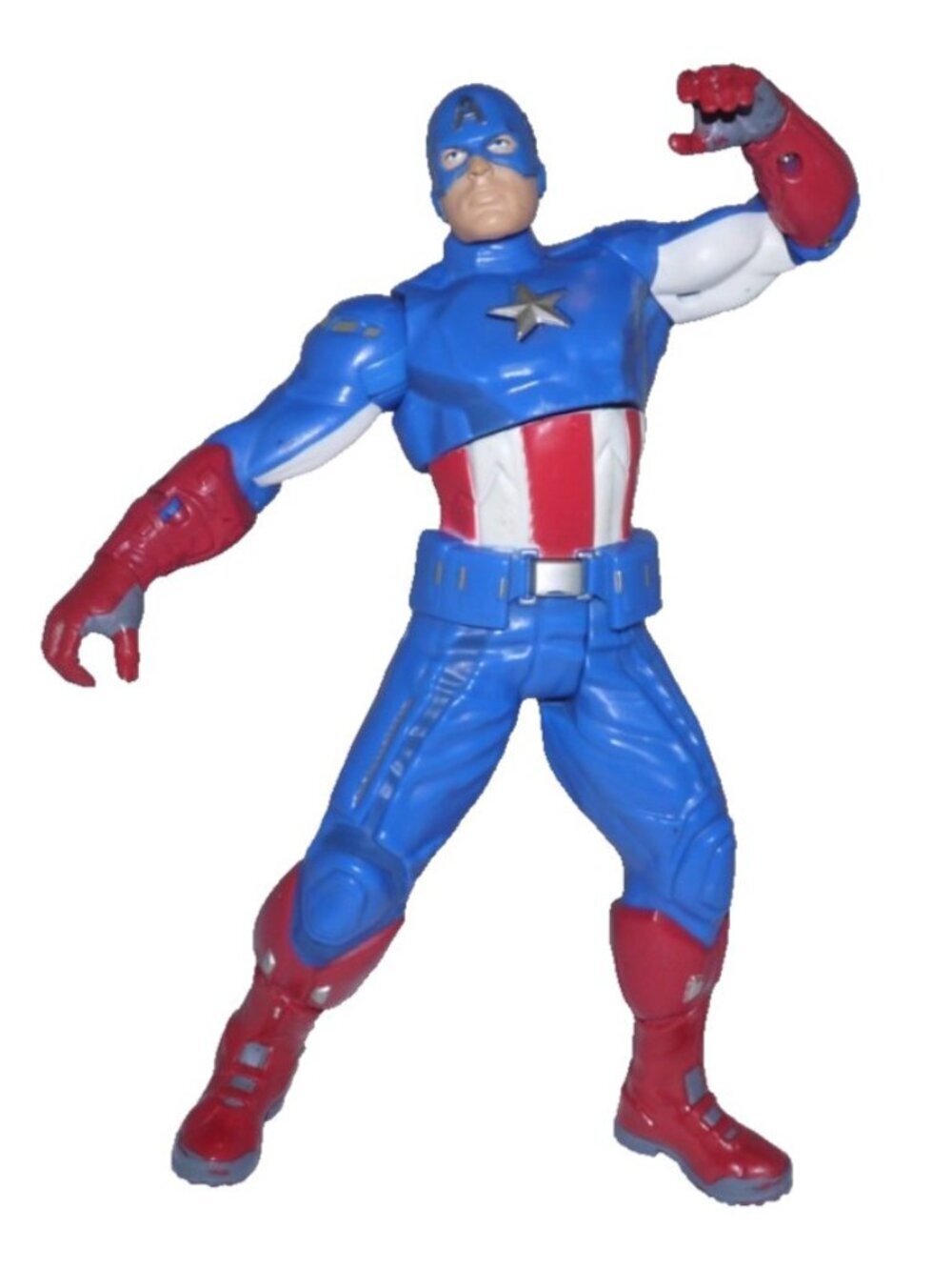 Marvel Captain America 9" talking action figure works, move arm to activate 2012